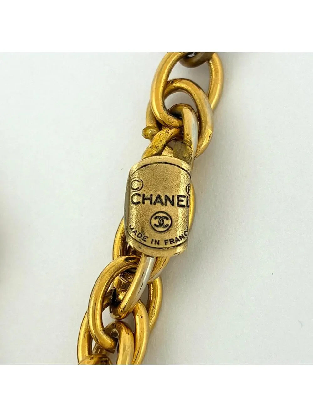 Chanel Cc Logo Pendant Necklace Metal #327527C99B